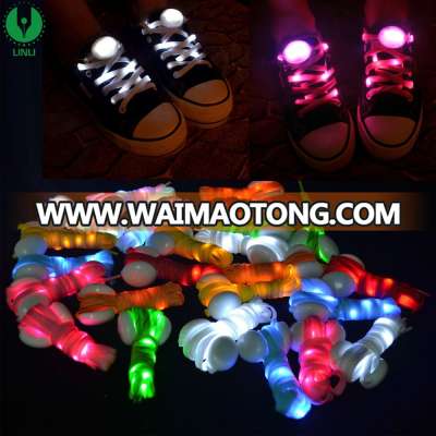 China Supplier High Quality Nylon LED Shoe Laces,Party Led Flashing Shoelace,Cheerful Lighting Shoelace