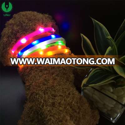 Beautiful Pet Dog Collars and Leads LED Light Pet Collars Large USB Rechargeable Dogs Collars